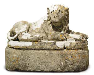 A sandstone  lion