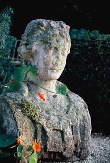 A Composition stone female herm bust