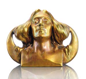 Zsolnay;  Sandor Apati-Luna Bust