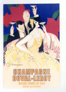 Champagne poster Mauzan